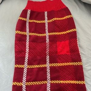 Plaid Dog Sweater for Large Dog